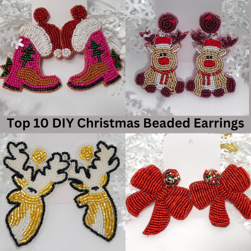 Sparkle and Shine: 10 Festive DIY Beaded Christmas Earrings to Ring in the Holiday Season